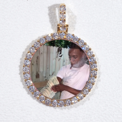 3D CIRCLE CUSTOM PICTURE PENDANT SMALL SIZE