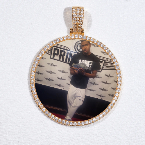 MEDIUM 3D CIRCLE CUSTOM PICTURE PENDANT
