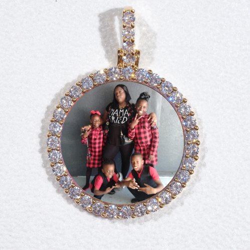 3D CIRCLE CUSTOM PICTURE PENDANT SMALL SIZE