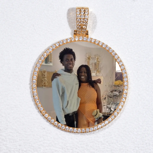 MEDIUM 3D CIRCLE CUSTOM PICTURE PENDANT