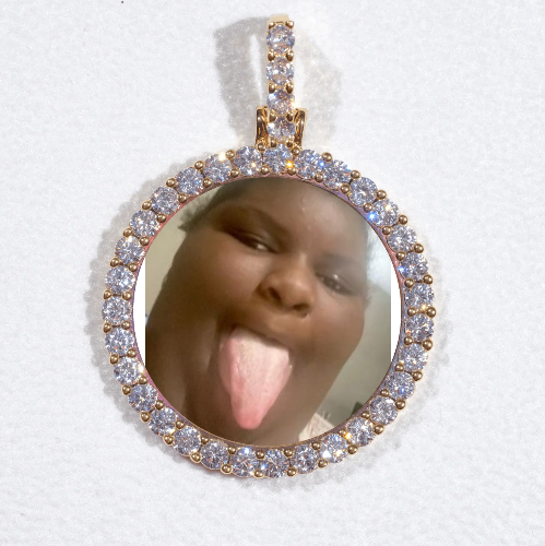 3D CIRCLE CUSTOM PICTURE PENDANT SMALL SIZE