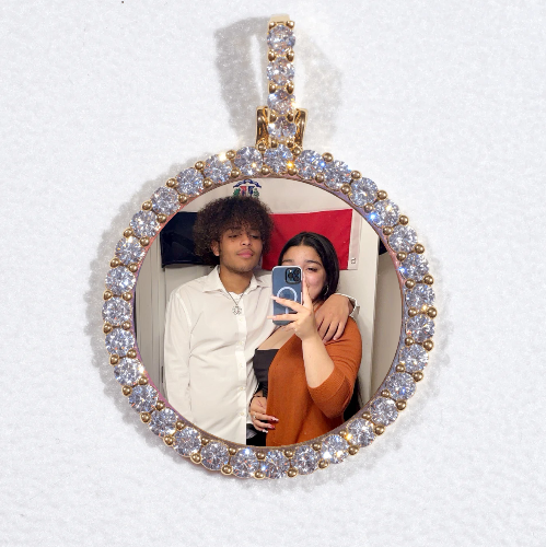 3D CIRCLE CUSTOM PICTURE PENDANT SMALL SIZE