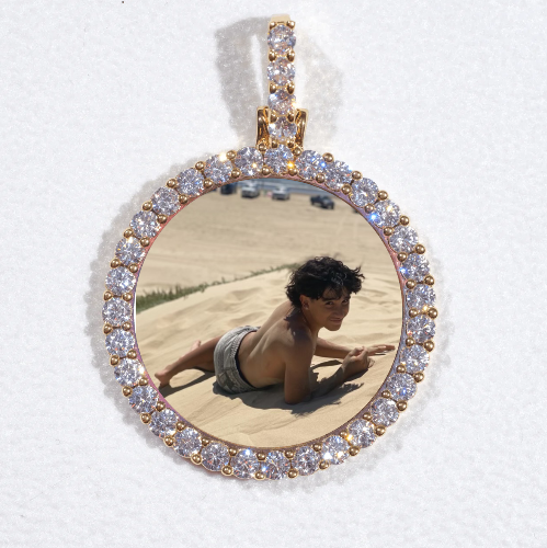 3D CIRCLE CUSTOM PICTURE PENDANT SMALL SIZE