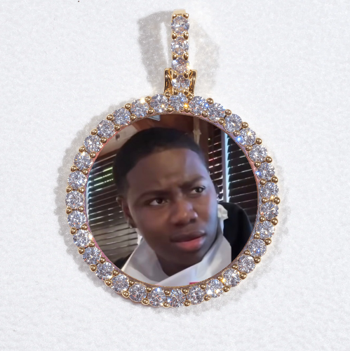 3D CIRCLE CUSTOM PICTURE PENDANT SMALL SIZE