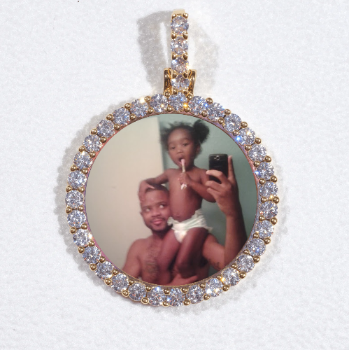 3D CIRCLE CUSTOM PICTURE PENDANT SMALL SIZE