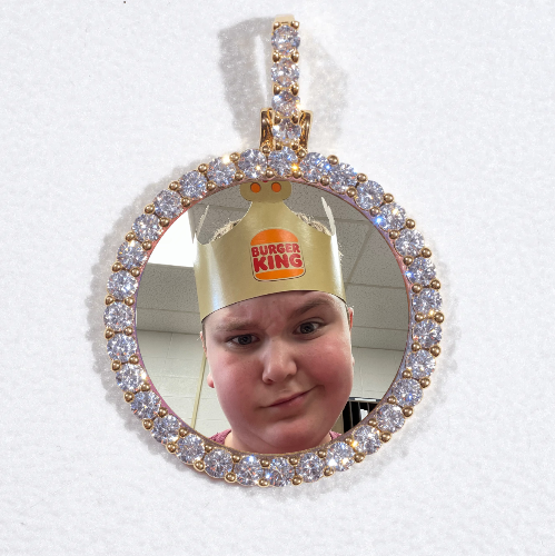 3D CIRCLE CUSTOM PICTURE PENDANT SMALL SIZE