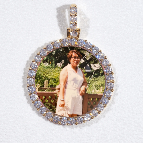 3D CIRCLE CUSTOM PICTURE PENDANT SMALL SIZE