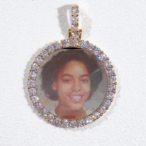 3D CIRCLE CUSTOM PICTURE PENDANT SMALL SIZE