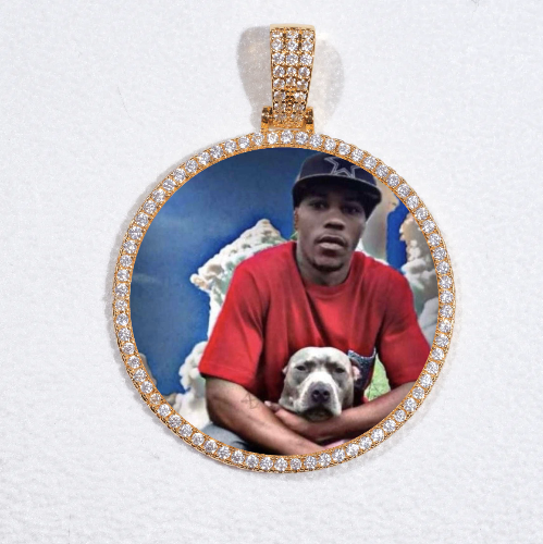 MEDIUM 3D CIRCLE CUSTOM PICTURE PENDANT