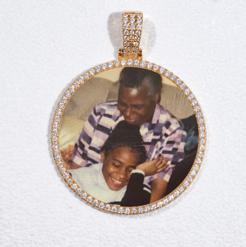MEDIUM 3D CIRCLE CUSTOM PICTURE PENDANT