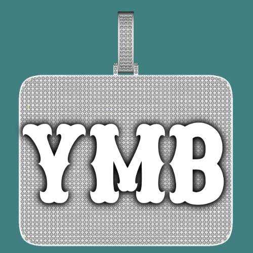 CUSTOM LETTER NECKLACE 3D BIG SQUARE