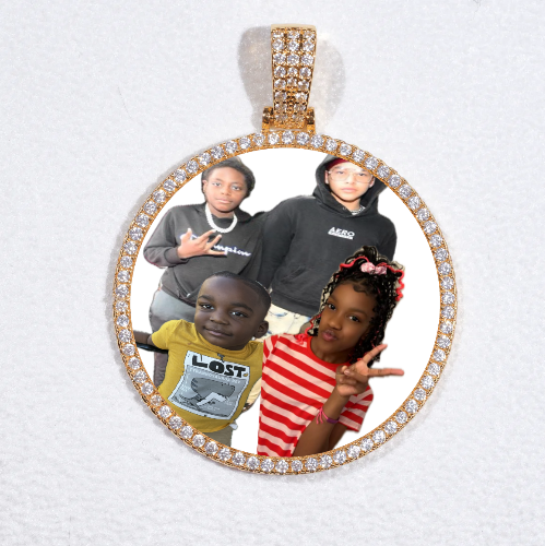 MEDIUM 3D CIRCLE CUSTOM PICTURE PENDANT