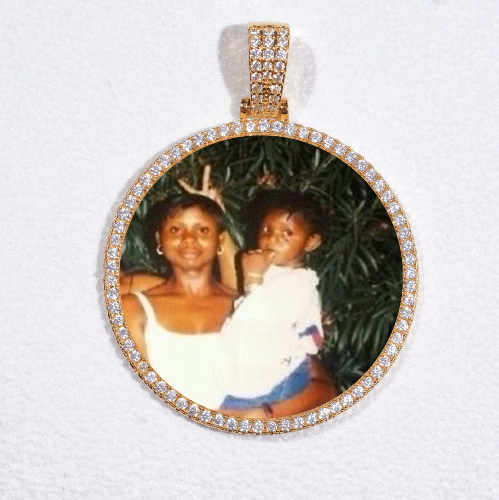 MEDIUM 3D CIRCLE CUSTOM PICTURE PENDANT