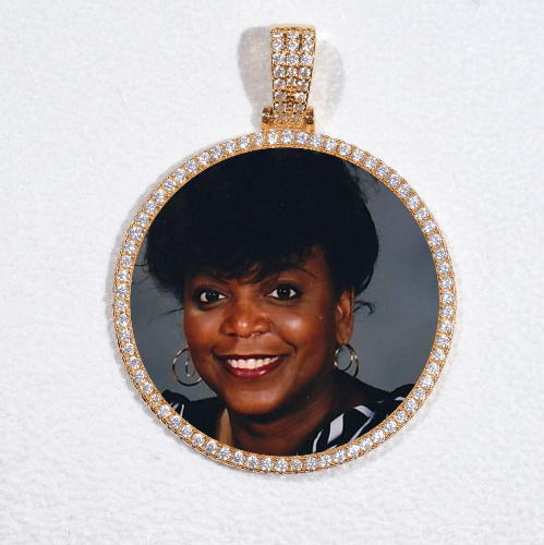 MEDIUM 3D CIRCLE CUSTOM PICTURE PENDANT