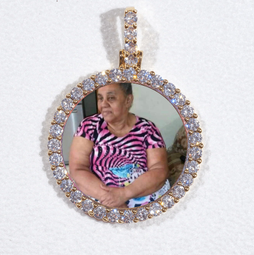 3D CIRCLE CUSTOM PICTURE PENDANT SMALL SIZE