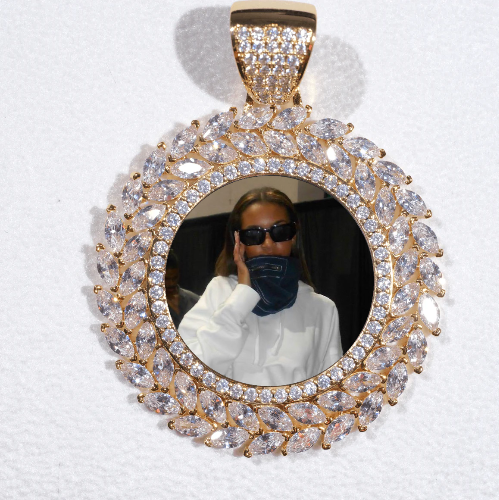 Large 3D Wheat Ear Custom Picture Pendant