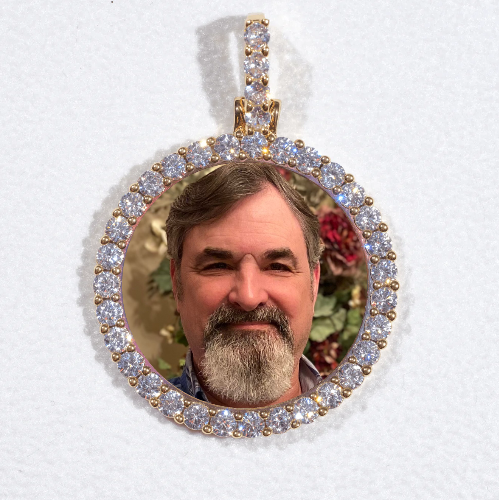 3D CIRCLE CUSTOM PICTURE PENDANT SMALL SIZE
