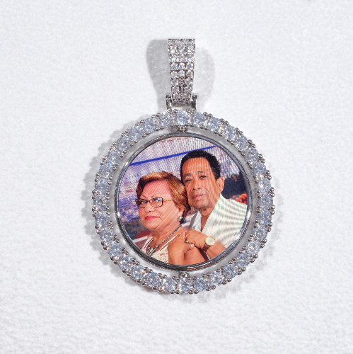 3D Spinning 2-Faced Custom Picture Pendant