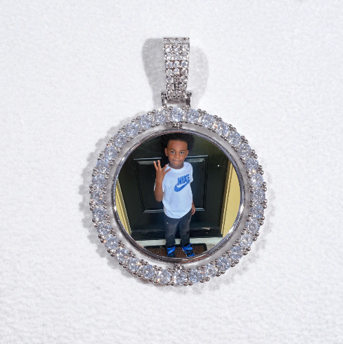 3D Spinning 2-Faced Custom Picture Pendant