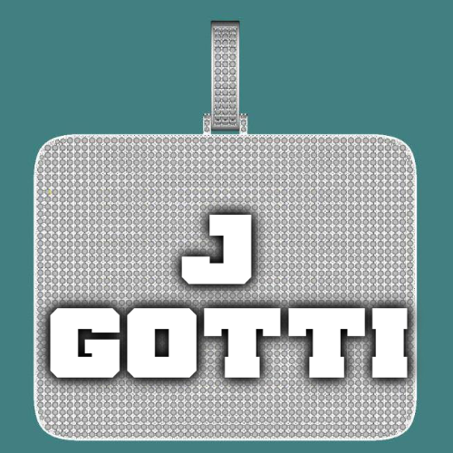 CUSTOM LETTER NECKLACE 3D BIG SQUARE