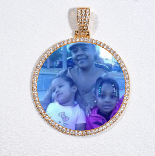 MEDIUM 3D CIRCLE CUSTOM PICTURE PENDANT