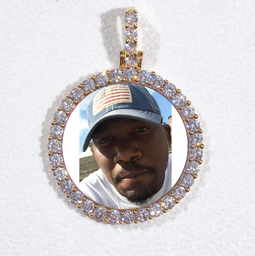 3D CIRCLE CUSTOM PICTURE PENDANT SMALL SIZE