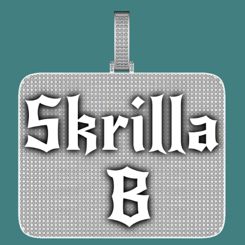CUSTOM LETTER NECKLACE 3D BIG SQUARE
