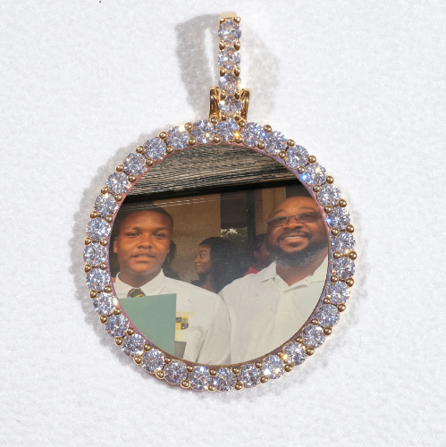 3D CIRCLE CUSTOM PICTURE PENDANT SMALL SIZE