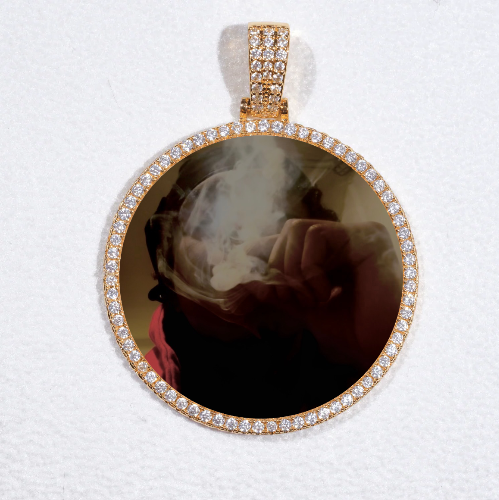 MEDIUM 3D CIRCLE CUSTOM PICTURE PENDANT