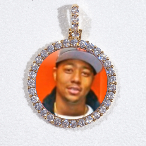 3D CIRCLE CUSTOM PICTURE PENDANT SMALL SIZE