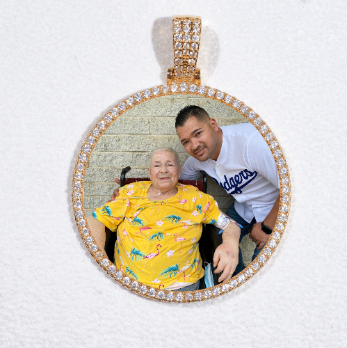 MEDIUM 3D CIRCLE CUSTOM PICTURE PENDANT