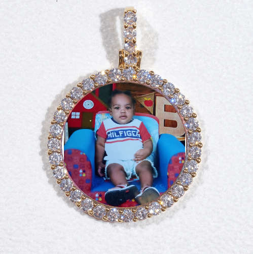 3D CIRCLE CUSTOM PICTURE PENDANT SMALL SIZE