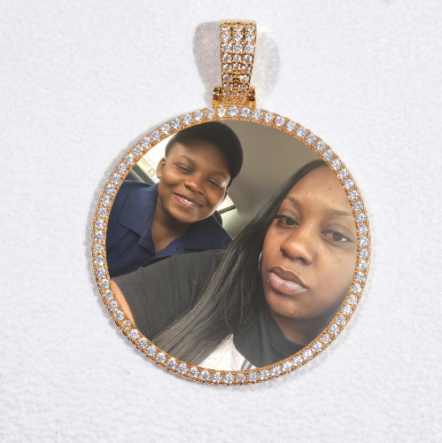 MEDIUM 3D CIRCLE CUSTOM PICTURE PENDANT