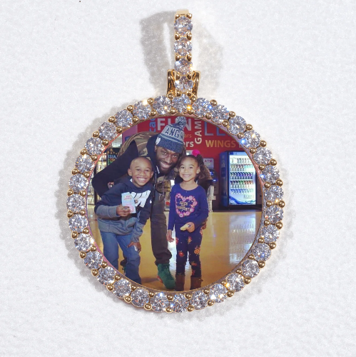 3D CIRCLE CUSTOM PICTURE PENDANT SMALL SIZE
