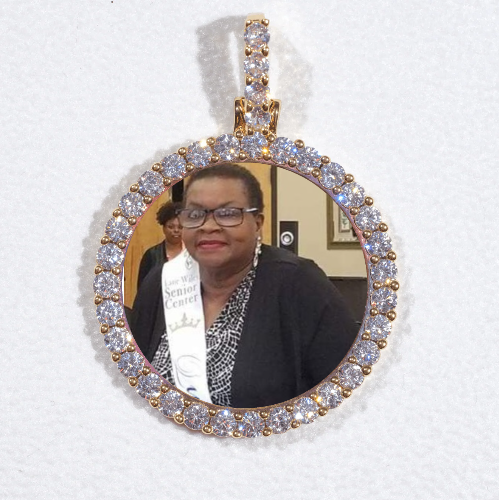 3D CIRCLE CUSTOM PICTURE PENDANT SMALL SIZE
