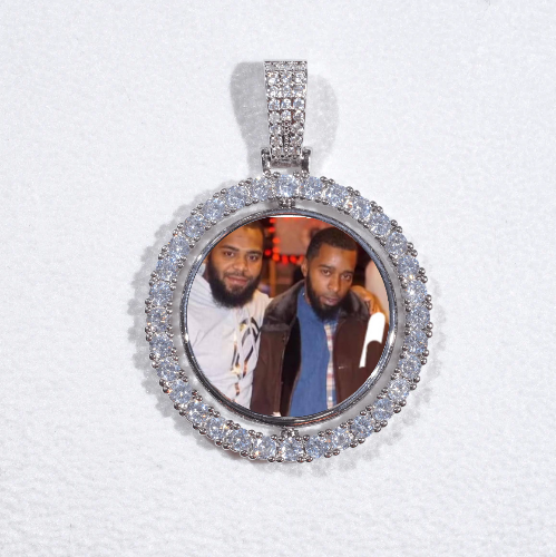 3D Spinning 2-Faced Custom Picture Pendant