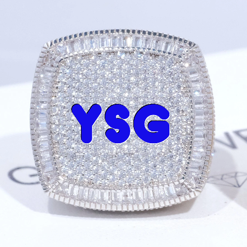 CUSTOM LETTER 3D ICED RING