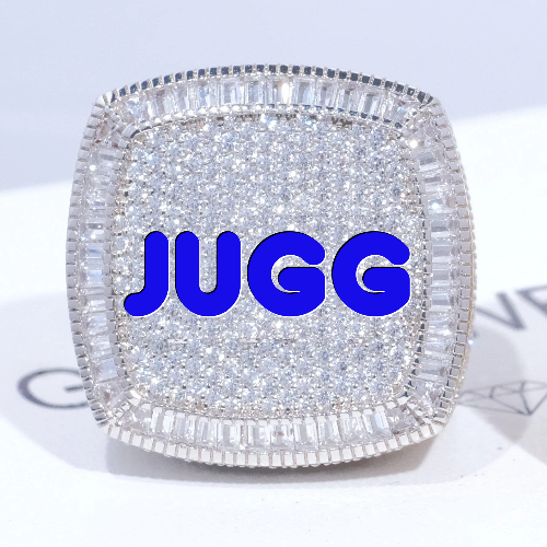 CUSTOM LETTER 3D ICED RING