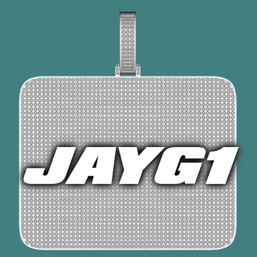 CUSTOM LETTER NECKLACE 3D BIG SQUARE