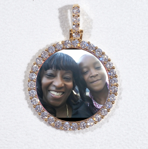 3D CIRCLE CUSTOM PICTURE PENDANT SMALL SIZE