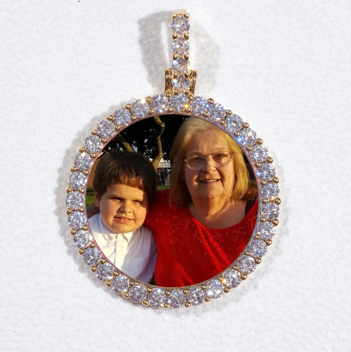 3D CIRCLE CUSTOM PICTURE PENDANT SMALL SIZE