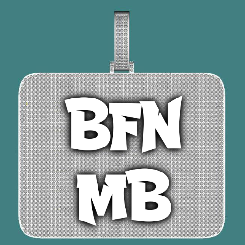 CUSTOM LETTER NECKLACE 3D BIG SQUARE