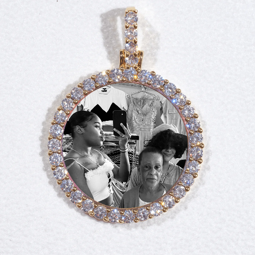 3D CIRCLE CUSTOM PICTURE PENDANT SMALL SIZE