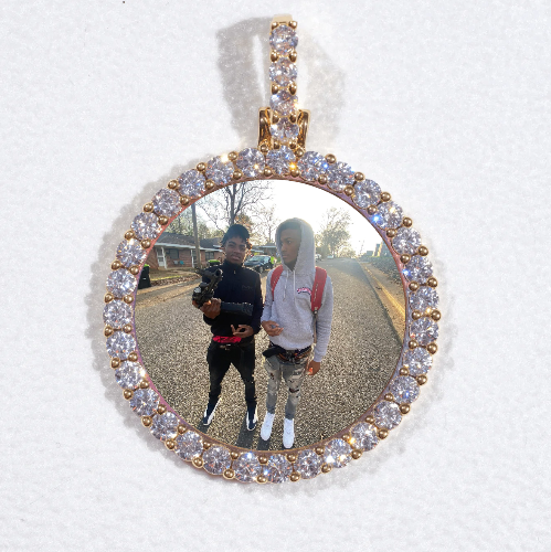3D CIRCLE CUSTOM PICTURE PENDANT SMALL SIZE