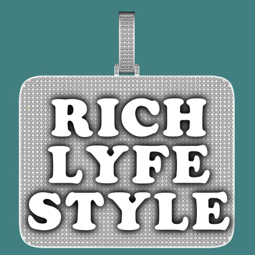 CUSTOM LETTER NECKLACE 3D BIG SQUARE