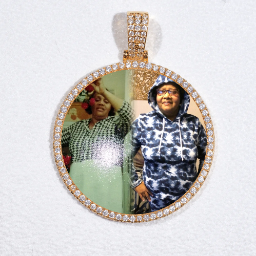 MEDIUM 3D CIRCLE CUSTOM PICTURE PENDANT