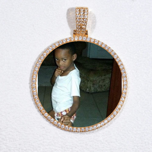 MEDIUM 3D CIRCLE CUSTOM PICTURE PENDANT