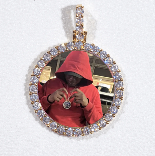 3D CIRCLE CUSTOM PICTURE PENDANT SMALL SIZE