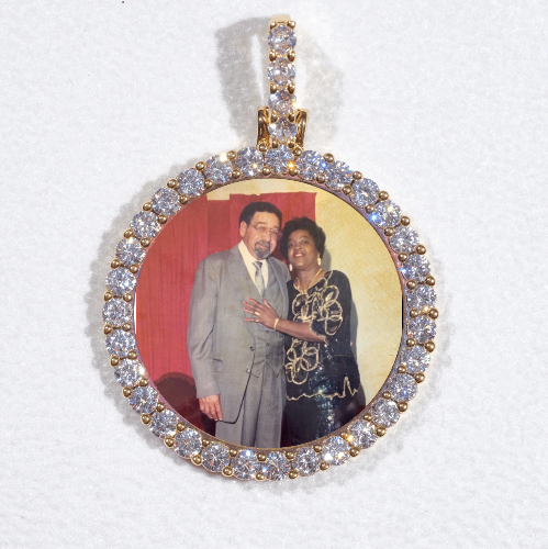 3D CIRCLE CUSTOM PICTURE PENDANT SMALL SIZE