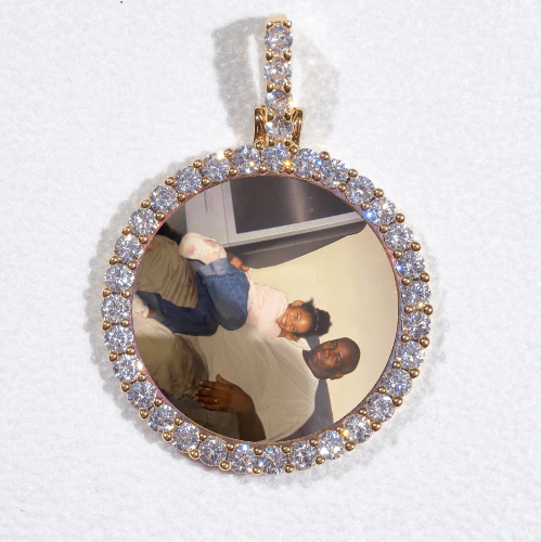 3D CIRCLE CUSTOM PICTURE PENDANT SMALL SIZE